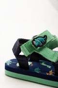 Dino Sandals Navy And Green (3)