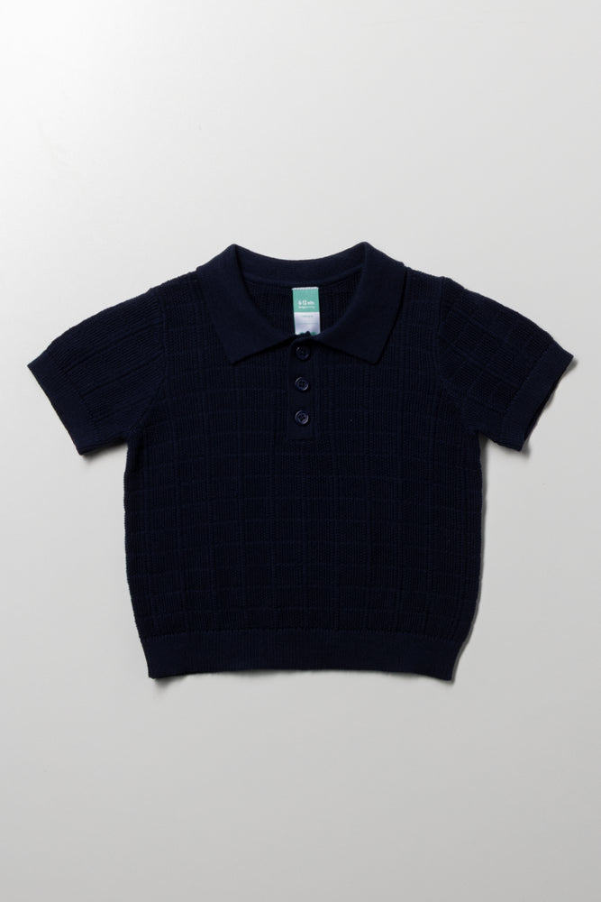 Knitwear Golfer Navy