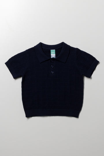 Knitwear Golfer Navy