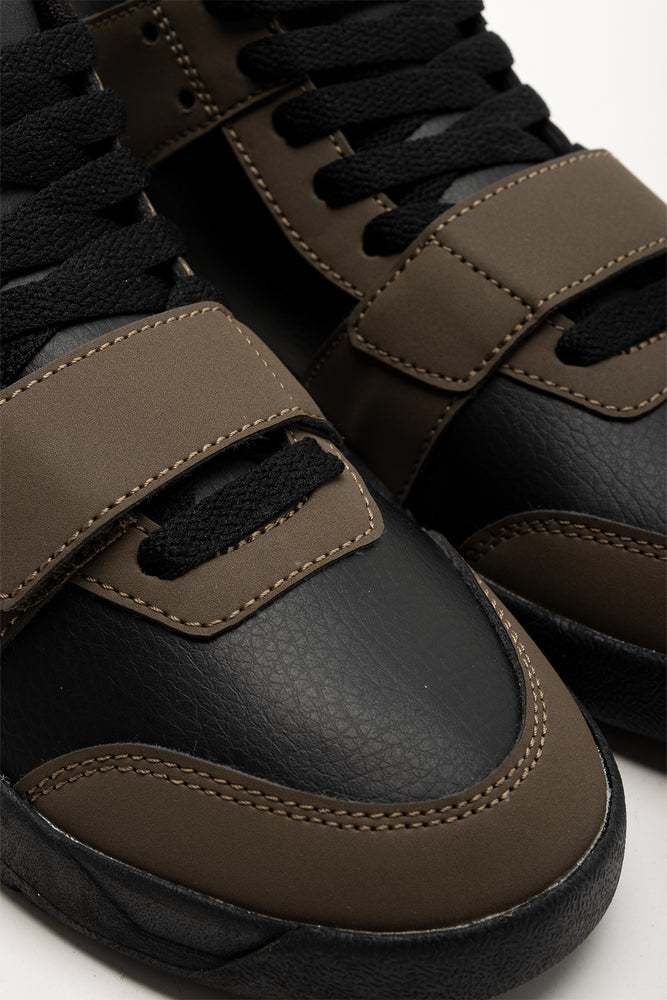 Basketball High Top Sneakers Brown (2)