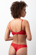 3 Pack Lace Thongs Red And Black (3)