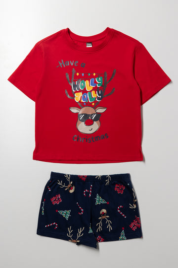 Older Girl Christmas Pyjama Set