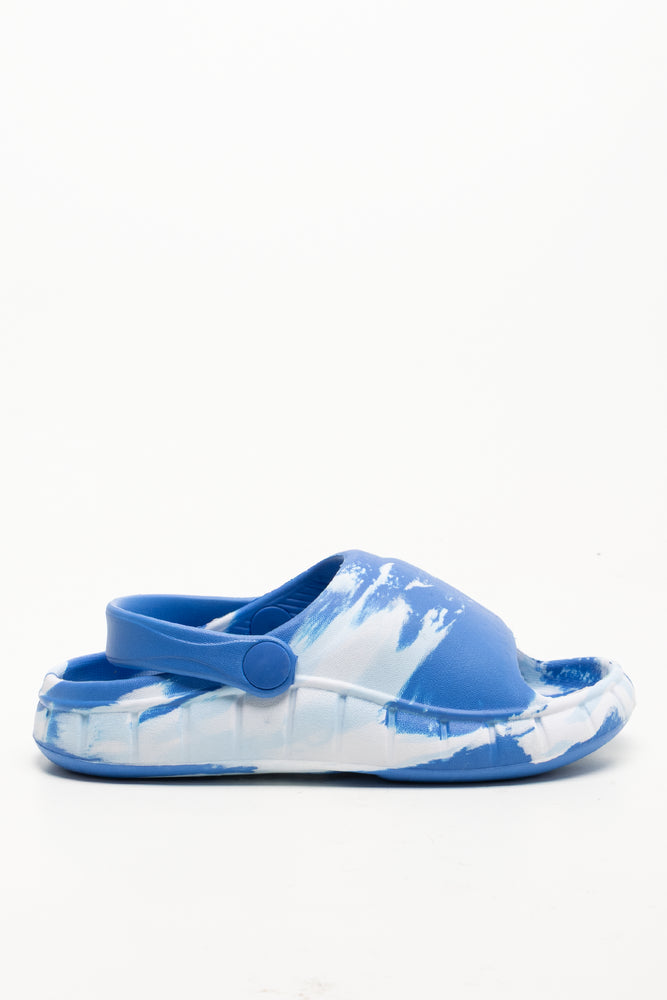 Moulded Slide Blue & White