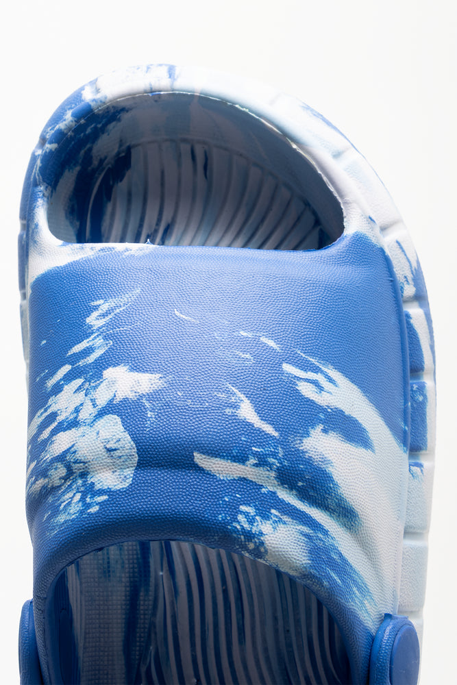 Moulded Slide Blue & White (4)