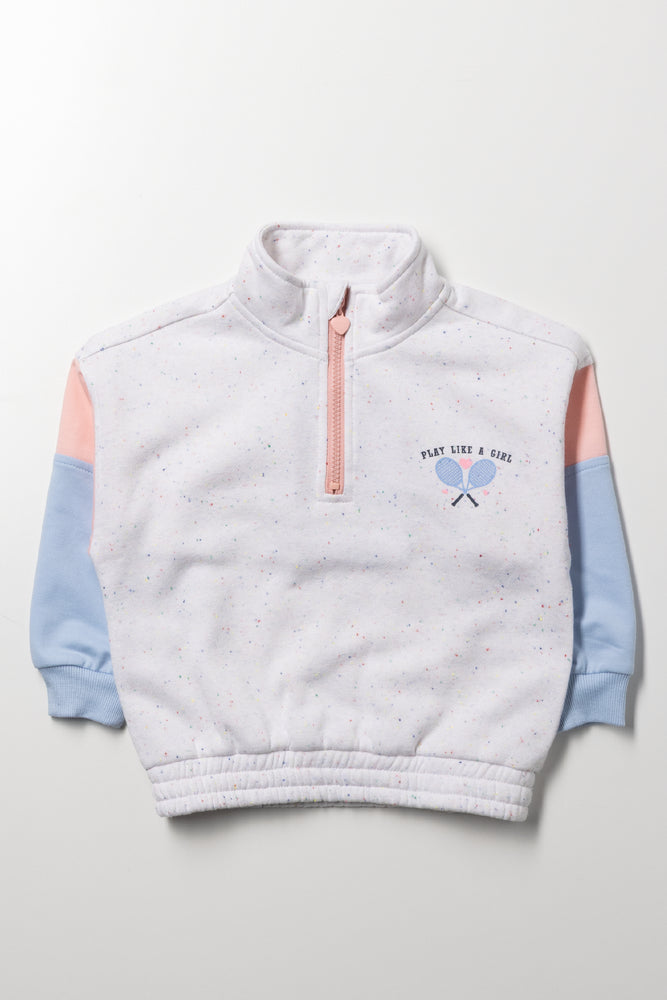 Quaterzip Tracktop Cream