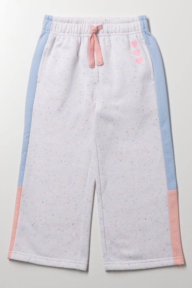 Wide Leg Trackpants Cream