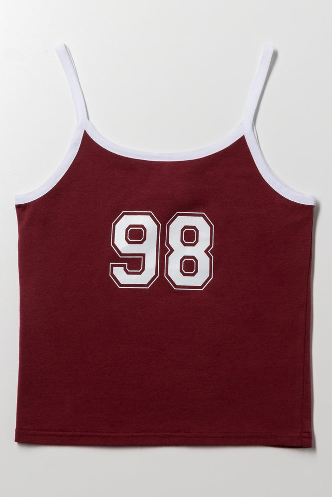 Strappy Cami Burgundy