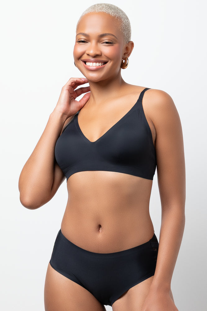 3 Pack Boyleg Panties Black, Red & Natural