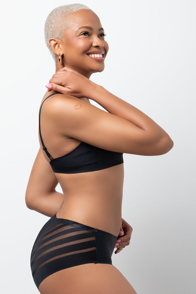 3 Pack Boyleg Panties Black, Red & Natural (2)