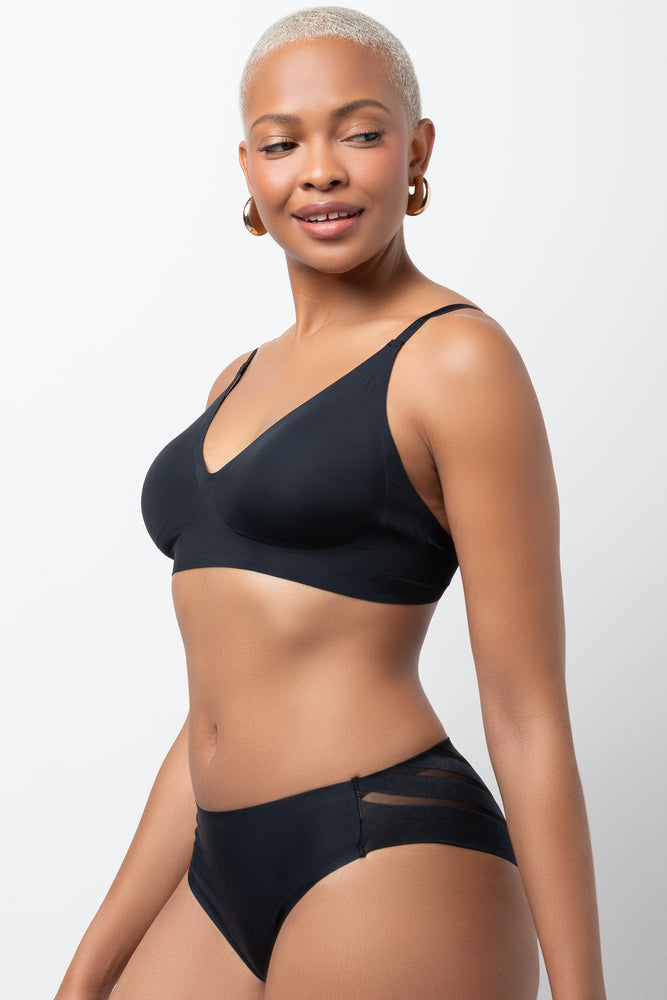 3 Pack Bonded Mesh Brazilian Panties