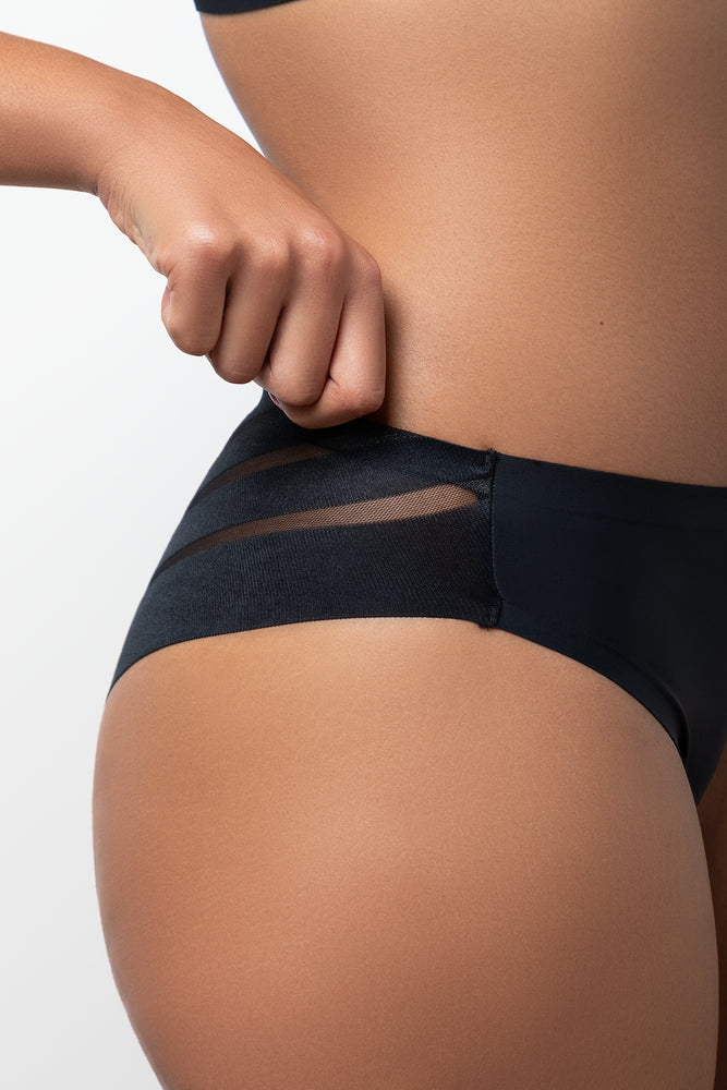 3 Pack Bonded Mesh Brazilian Panties (3)