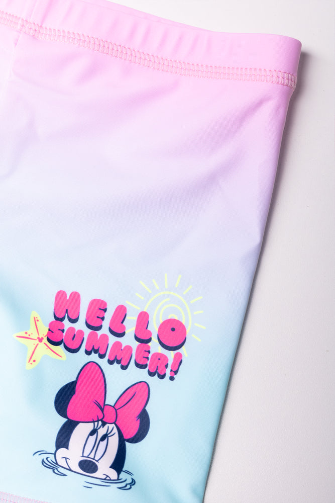 Minnie Mouse Ombre 2 Piece Swimsuit Pink And Blue (2)