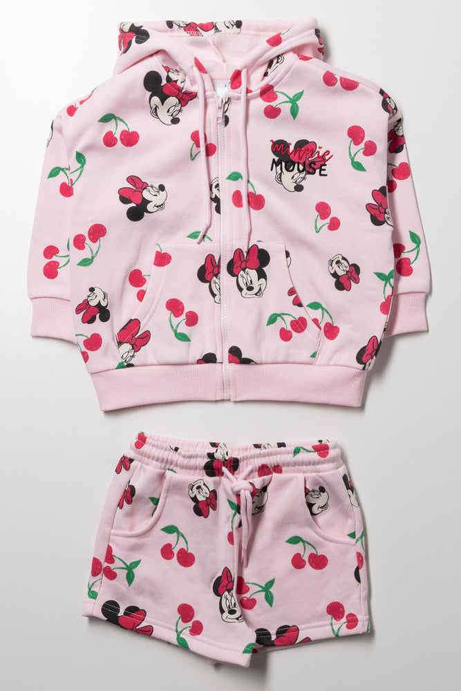 Minnie Mouse Hoodie And Shorts Set