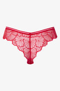 Lace Thong Red (1)
