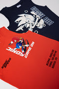 Sonic 2 Pack Vests Navy And Red (1)