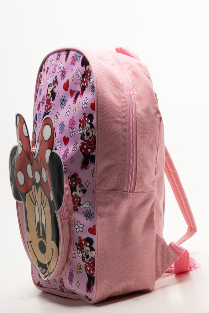 Minnie Mouse Floral Backpack Pink (1)
