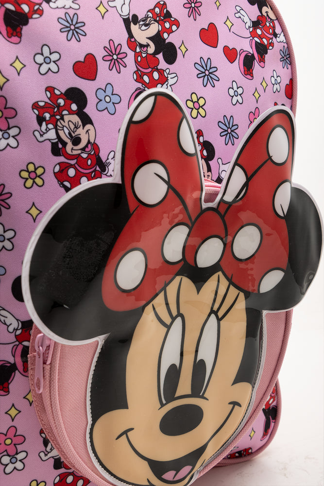 Minnie Mouse Floral Backpack Pink (4)