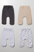 4 Pack Bear Leggings Natural And White (2)