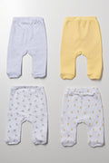 4 Pack Ducks And Sheep Leggings Yellow And Grey (2)