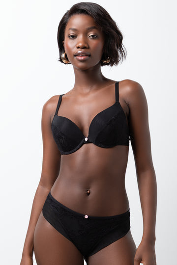 3 Pack Brazilian Panties Black, Natural And Pink