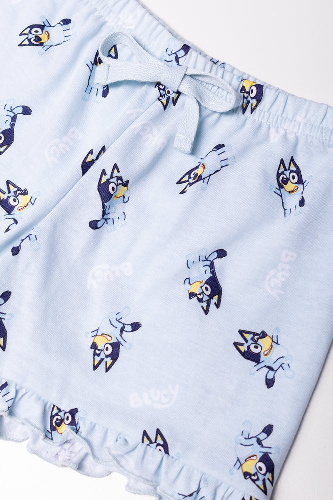 Bluey Short Pyjamas Set Blue And Pink (2)