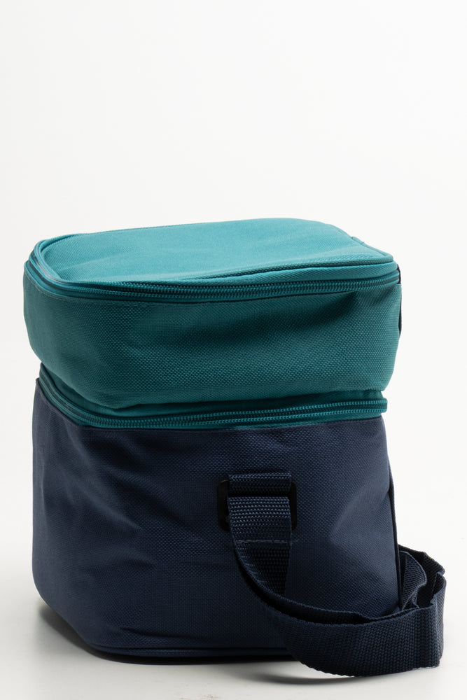 Double Layer Lunch Bag Blue (1)