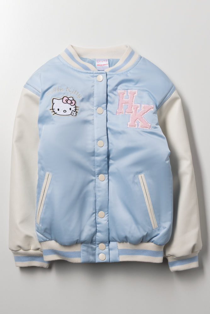Hello Kitty Baseball Jacket Light Blue