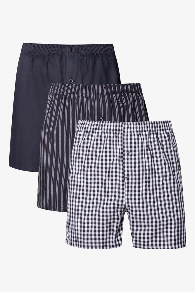 3 Pack Boxers Black