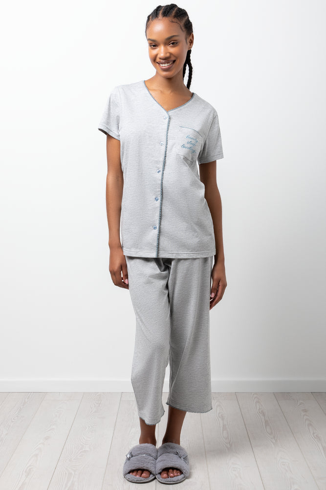 Capri Pyjama Set Grey