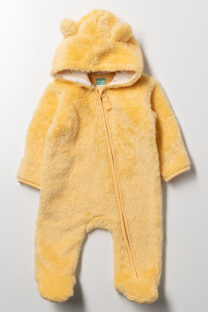 Fleece Babygrow Yellow