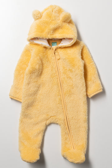 Fleece Babygrow Yellow