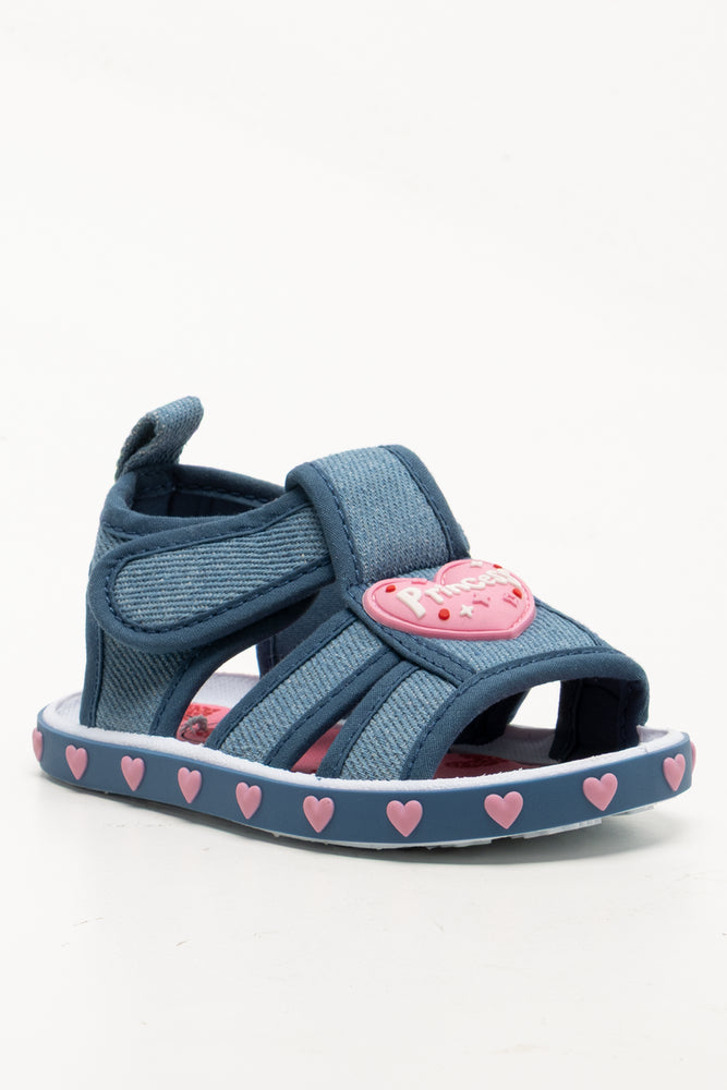 Princess Denim Sandals Blue