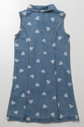 Denim A-Line Dress Blue (2)