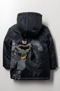 Batman Hooded Parka Jacket Dark Grey (2)