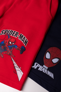 Spider-Man 2 Pack Shorts Navy And Red (1)
