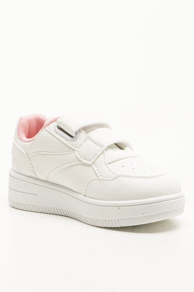 Double Strap Sneakers White