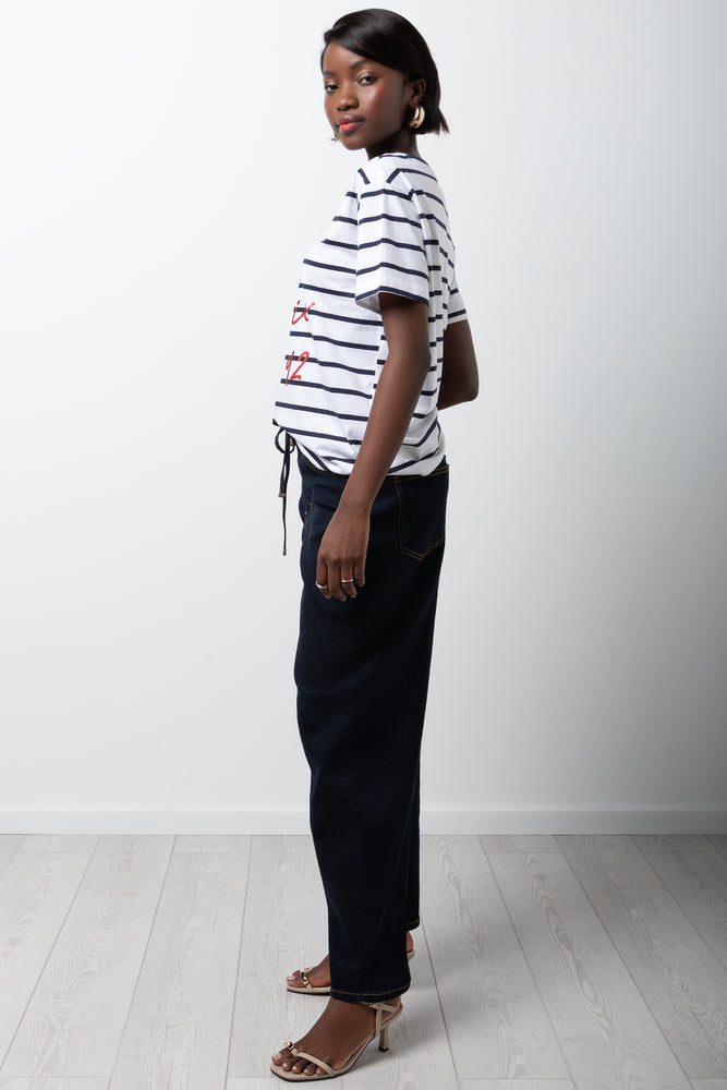 Short Sleeve T-Shirt Black And White