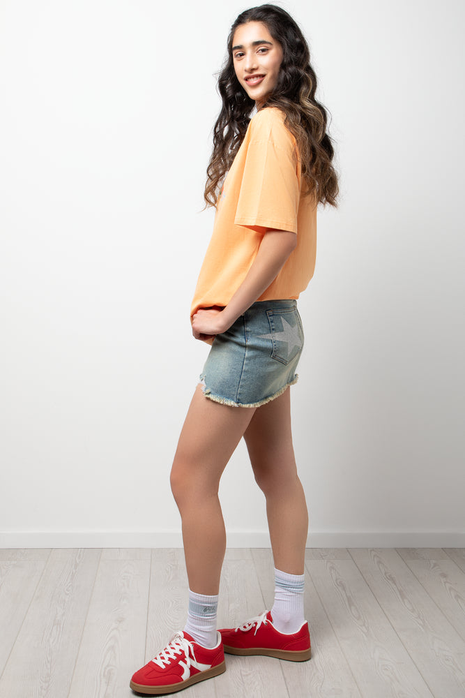 Oversized Short Sleeve T-Shirt Orange