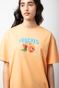 Oversized Short Sleeve T-Shirt Orange (3)