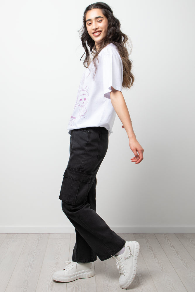 Oversized Short Sleeve T-Shirt White