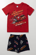Racing Car Short Sleeve Pyjamas Red
