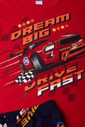 Racing Car Short Sleeve Pyjamas Red (1)