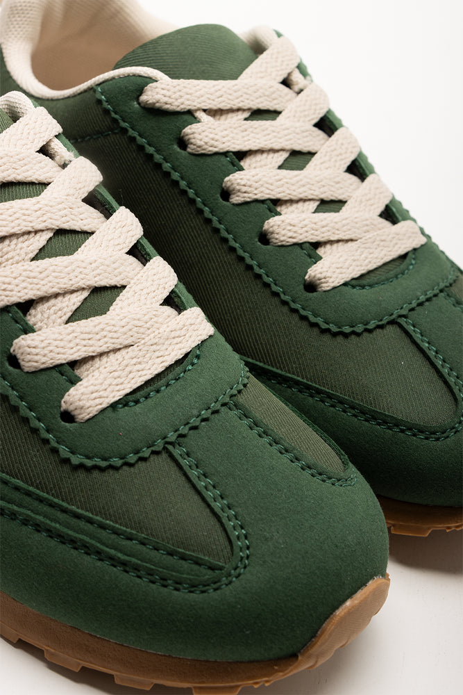 Retro Trainers Green (2)