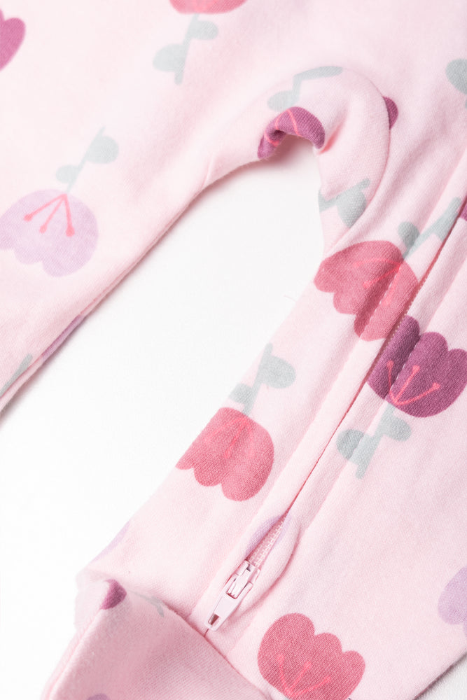 Tulip Babygrow Pink (2)