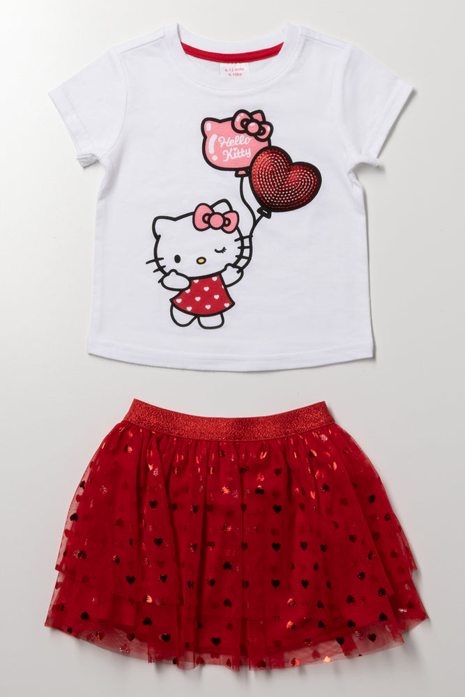 Hello Kitty Set Red And White