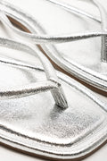 Thong Mule Sandals Silver (2)
