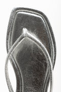 Thong Mule Sandals Silver (4)