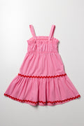 Tiered Dress Pink (2)