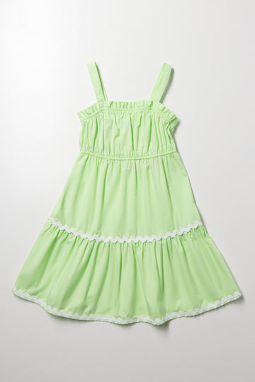 Tiered Dress Green