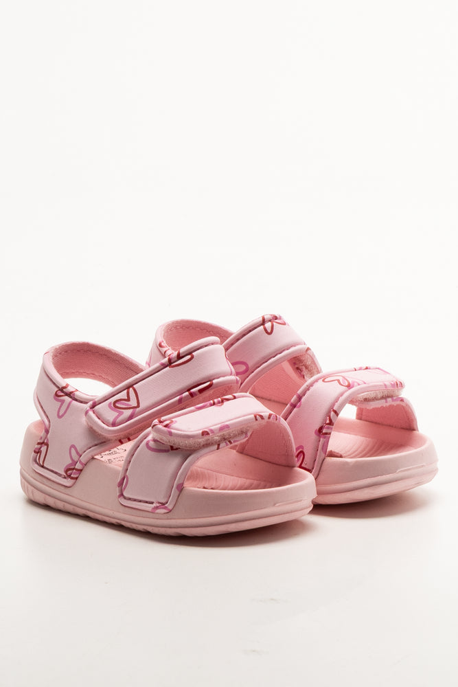 Double Strap Sandals Pink
